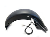 Mutazu Matte Black CVO 4" Extended Rear Fender w LED for 93-08 Harley Touring