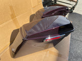 Mutazu Black Cherry Complete Hard Saddlebags for 2014 & Up Harley Touring Models