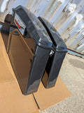 No Cut Out Black Pearl Extended Stretched Saddlebags for 94-2013 Harley Tourings