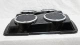 Mutazu Glossy Black ABS Dual 6.5" Speaker Lids for Harley Touring 1994-2013