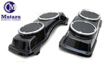 Mutazu Glossy Black ABS Dual 6.5" Speaker Lids for Harley Touring 1994-2013