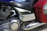 Vivid Black Side Cover Covers for Victory Cross Country Road. Made with ABS