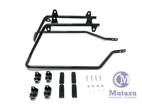 Mutazu Conversion Brackets adapt Harley Saddlebags for Yamaha XV 1700 Road Star