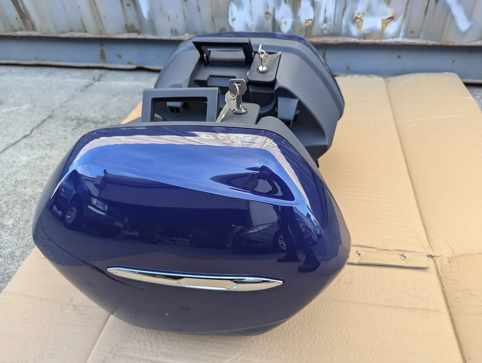 For Yamaha FJR1300 FJR 1300 Saddlebags Left+Right Side Cases Trunk