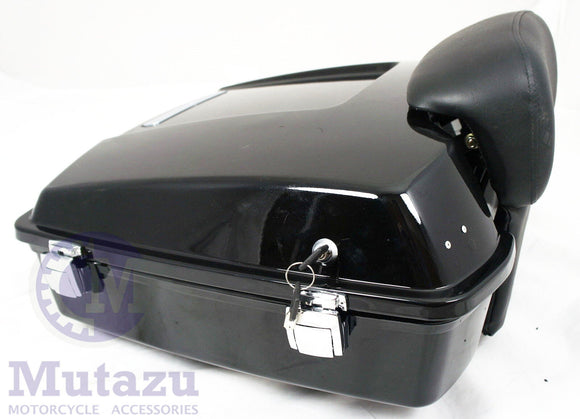 Mutazu Razor Tour Pak with Chopped Backrest for Harley Touring FLH FLT FLTR