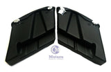 No Cut Out Black Pearl Extended Stretched Saddlebags for 94-2013 Harley Tourings