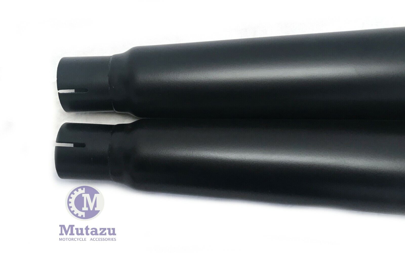 Mutazu MF-26-BB Inner Fluted Cut Megaphone Slip-On Mufflers Mutazu MF-26-BB Inner Fluted Cut Megaphone Slip-On Mufflers