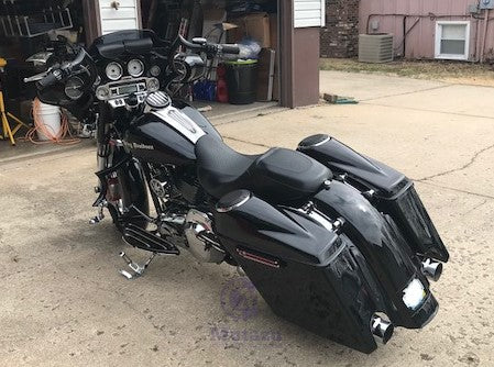Harley stretched bags with speakers deals