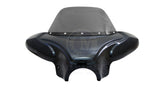 Universal Motorcycle Batwing Fairing w/ Windshield w/ Standard mounting brackets
