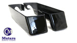 No Non Cut Out Non Tapered 4" Saddlebag Extension for 2014-2018 Harley Hard Bags