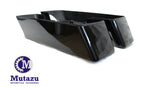 No Non Cut Out Non Tapered 4" Saddlebag Extension for 2014-2018 Harley Hard Bags