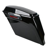 5" Vivid Black Stretched Extended Hard Saddlebags for Harley Touring 1993-2013