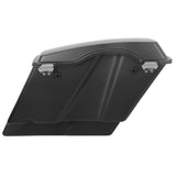 Matte Black 5" Stretched Saddlebags W/ Latch Keys For Harley Touring Models 93-13