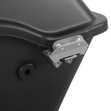 Matte Black 5" Stretched Saddlebags W/ Latch Keys For Harley Touring Models 93-13