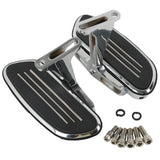 Chrome Streamline Passenger Floor Board & Bracket Set For Harley Touring 93-18