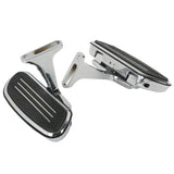 Chrome Streamline Passenger Floor Board & Bracket Set For Harley Touring 93-18