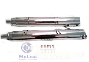 MUTAZU 4" Thunder Slip On Mufflers Exhaust IM-05-CC Indian Chieftain, RoadMaster