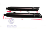 MUTAZU 4" Thunder Slip On IM-05-BB Mufflers Exhaust Indian Chieftain, RoadMaster.