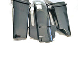 Mutazu 2 in 1 CVO 4" Extended LED Rear Fender w/ Saddlebags Combo Set for 1993-2008 Harley Touring