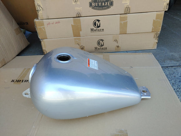 Mutazu Silver Premium Quality Large Vented Gas Tank Petcock & Lock for Honda Rebel 250