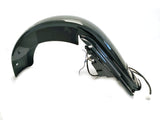 Mutazu No cut out CVO 4" Extended LED Rear Fender w/ Saddlebags Combo Set for 1993-2008 Harley Touring