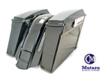 Mutazu No cut out CVO 4" Extended LED Rear Fender w/ Saddlebags Combo Set for 1993-2008 Harley Touring