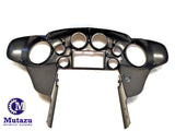 Mutazu Double DIN Inner Fairing w two 6.5" Speaker holes for Harley Electra Street Glide Trike 1998-2013