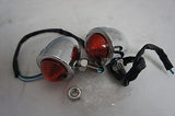 Chrome Chopper Style Turn signals fits Harley Softail Sportster Dyna Touring