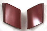 Mutazu Custom Fire Red Stretch Extended Side Covers For Harley Touring Models