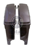 Complete Black Cherry 4" Extended Hard Saddlebags For Harley Touring 94-13