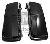 Mutazu 6 x 9 Speaker Lids Vivid Black for Harley Touring Hard Saddlebags