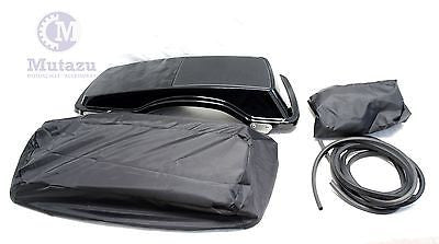 Mutazu 6 x 9 Speaker Lids Harley Touring Saddlebags 1B with waterproof covers