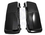 Mutazu 6 x 9 Speaker Lids Vivid Black for Harley Touring Hard Saddlebags