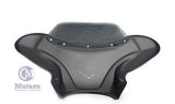 38" Large Matte Black Universal Batwing Fairing for Motorcycle Cruisers - Type B