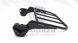 Black two up Luggage Rack for Harley HD Touring Detachable Sissy Bar 94-08