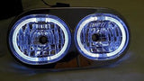 Angel Demon Eyes LED Headlight for Harley Road Glide 98-2013