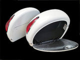 Universal MU Hard Saddlebags - White