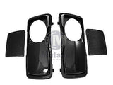 Mutazu 6 x 9 Speaker Lids Vivid Black for Harley Touring Hard Saddlebags