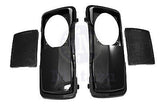 Mutazu 6 x 9 Speaker Lids Vivid Black for Harley Touring Hard Saddlebags