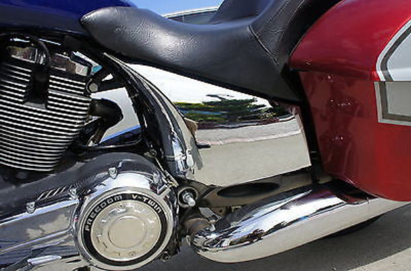 Mutazu Chrome Side Cover Covers fit Victory Cross Country Road