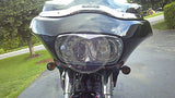 Vivid Black Bad Boy Bezel for Harley Road Glide