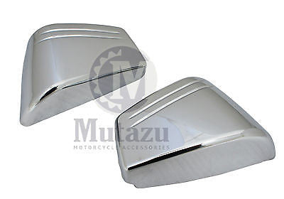 Mutazu Pair Chrome Side Covers fit Honda VTX 1800C 1800 C models