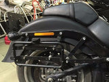 Large Mutazu Universal Detachable Hard Saddlebags in Vivid Black