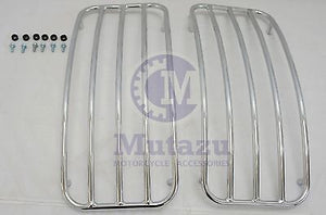 Universal MU Hard Saddlebags - Chrome Metal Top Rack Rails