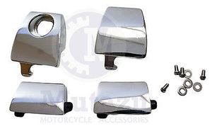Premium Chrome Latches set fit Harley King Ultra Tour pak, Compare to 53000252
