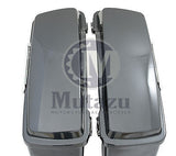 Mutazu Black Pearl Complete Hard Saddlebags for Harley Touring Models FLH FLT