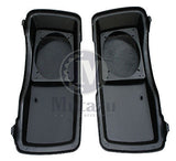 Mutazu 6 x 9 Speaker Lids Vivid Black for Harley Touring Hard Saddlebags