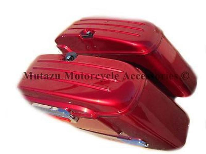 Universal HL Hard Saddlebags - Burgundy Red – Mutazu Inc.