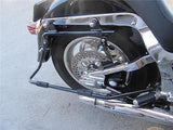 Harley STYLE Saddlebags & Chrome Softail Conversion Brackets for Harley