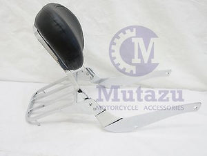 Mutazu Premium Sissy Bar Backrest & Luggage Rack for Suzuki C50 M50 Volusia 800